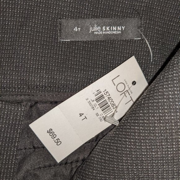 Ann Taylor LOFT Julie Skinny Work Pants Tall 4 - Picture 2 of 6